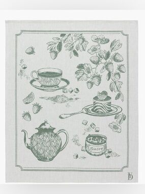 Yves Delorme Thé Tea Towel in color KAKI
